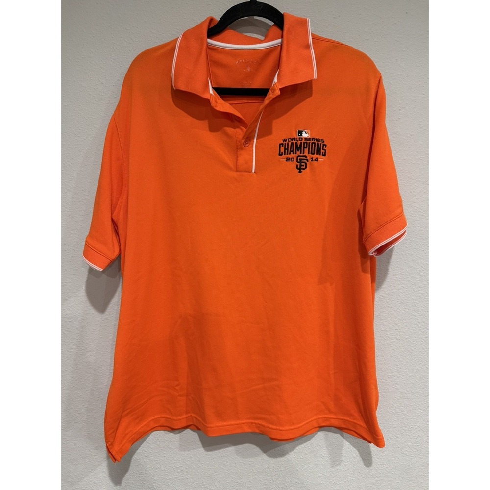 San Francisco Giants - Cutter & Buck Golf Polo Shirt - L- World Series 2014